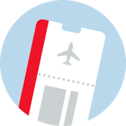Flight ticket image